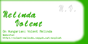 melinda volent business card